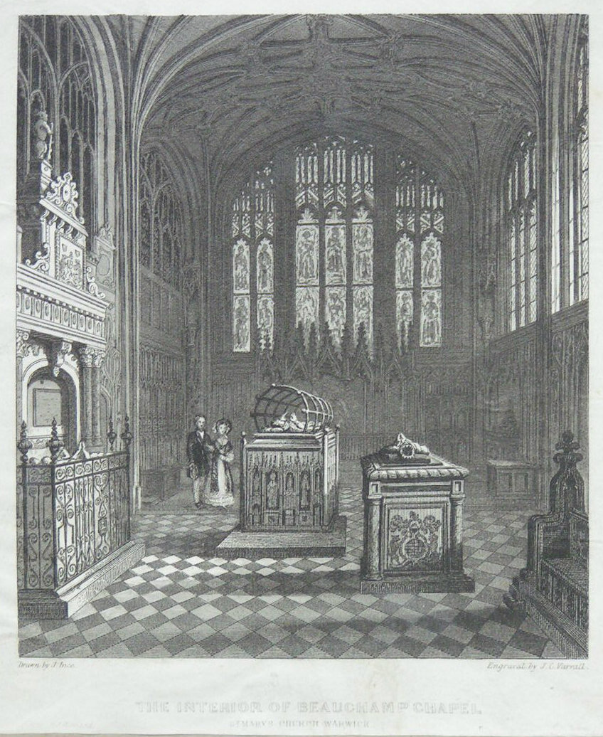 Print - The Interior of Beauchamp Chapel, St Mary's Church, Warwick - Varrall